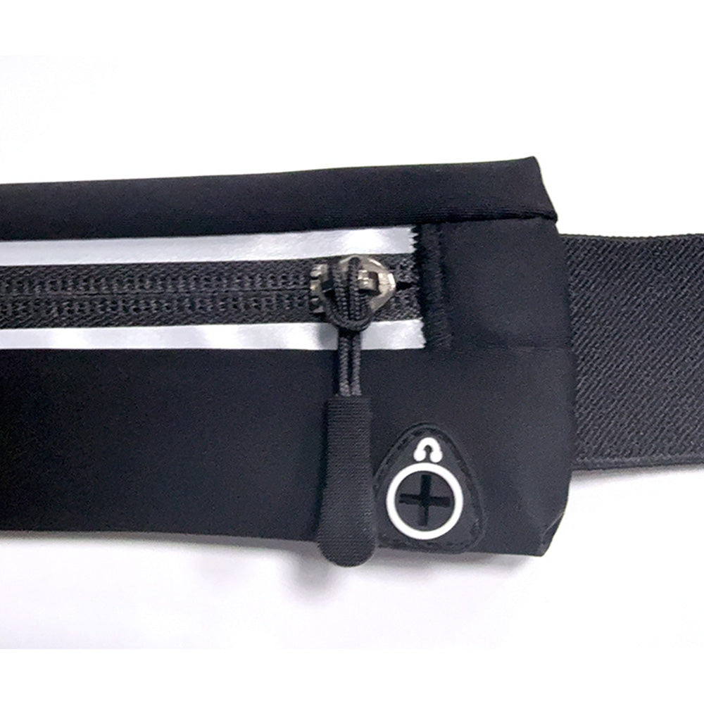 Unisex Running Waist Pack - Adjustable Waterproof Fitness Belt with Reflective Strips