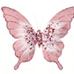 8pcs 3D Fabric Butterfly Clip Ornaments Sequins Glitter Trim Butterfly Clips Decor for Christmas Tree