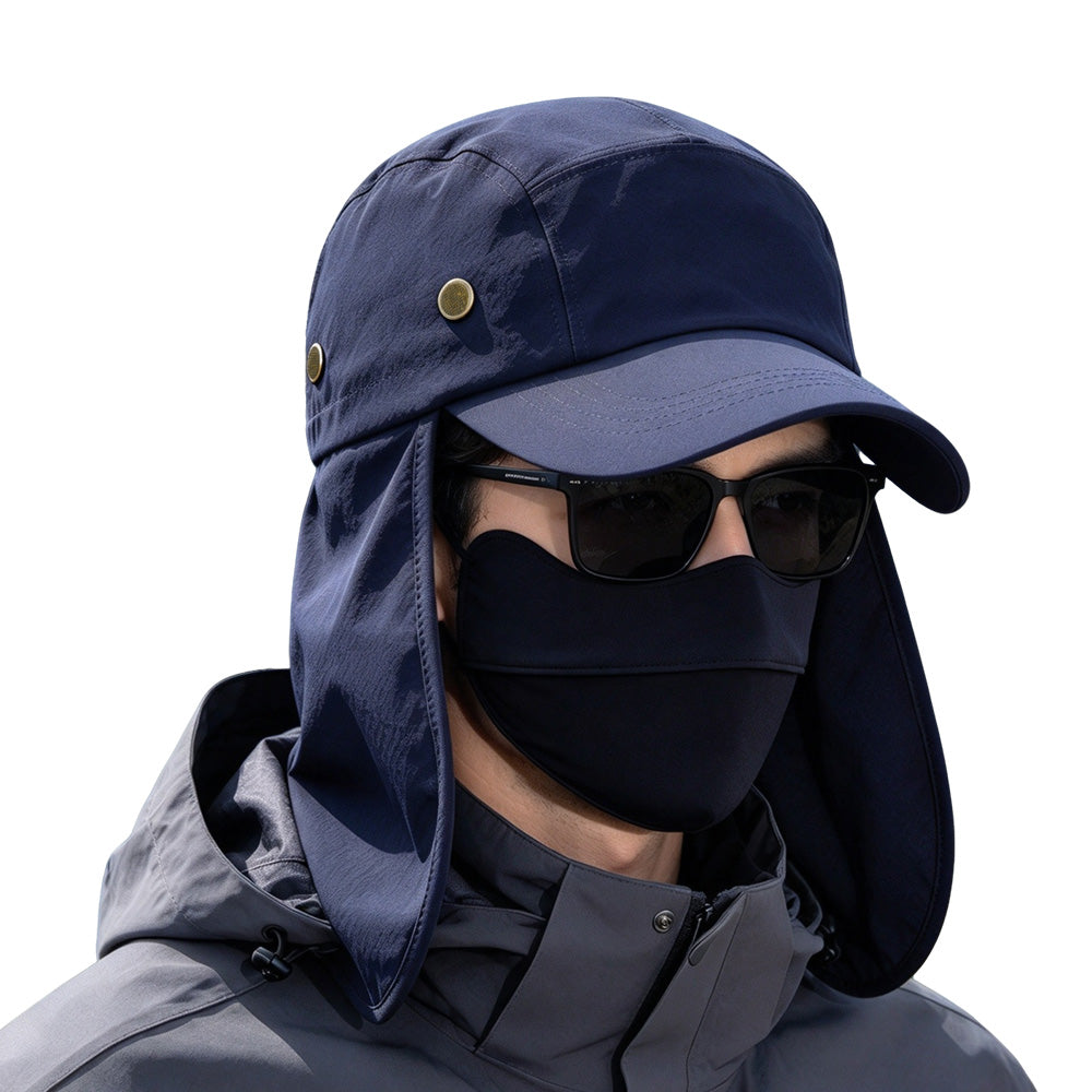 Summer Sun Hat Baseball Cap with Wide Brim and Extended Visor