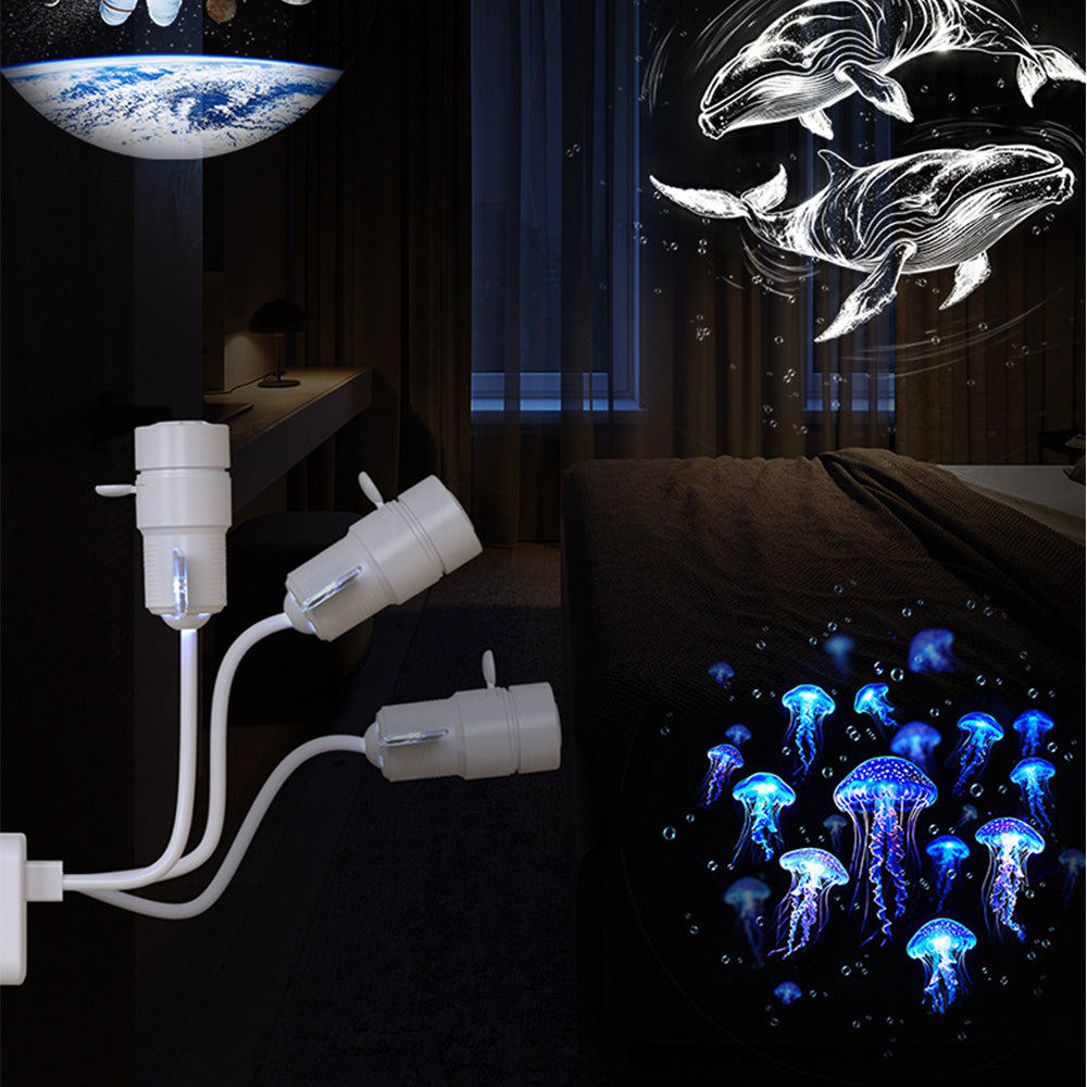 Galaxy Projector Night Light with 3 Modes and Timer Adjustable USB Night Light for Home Car