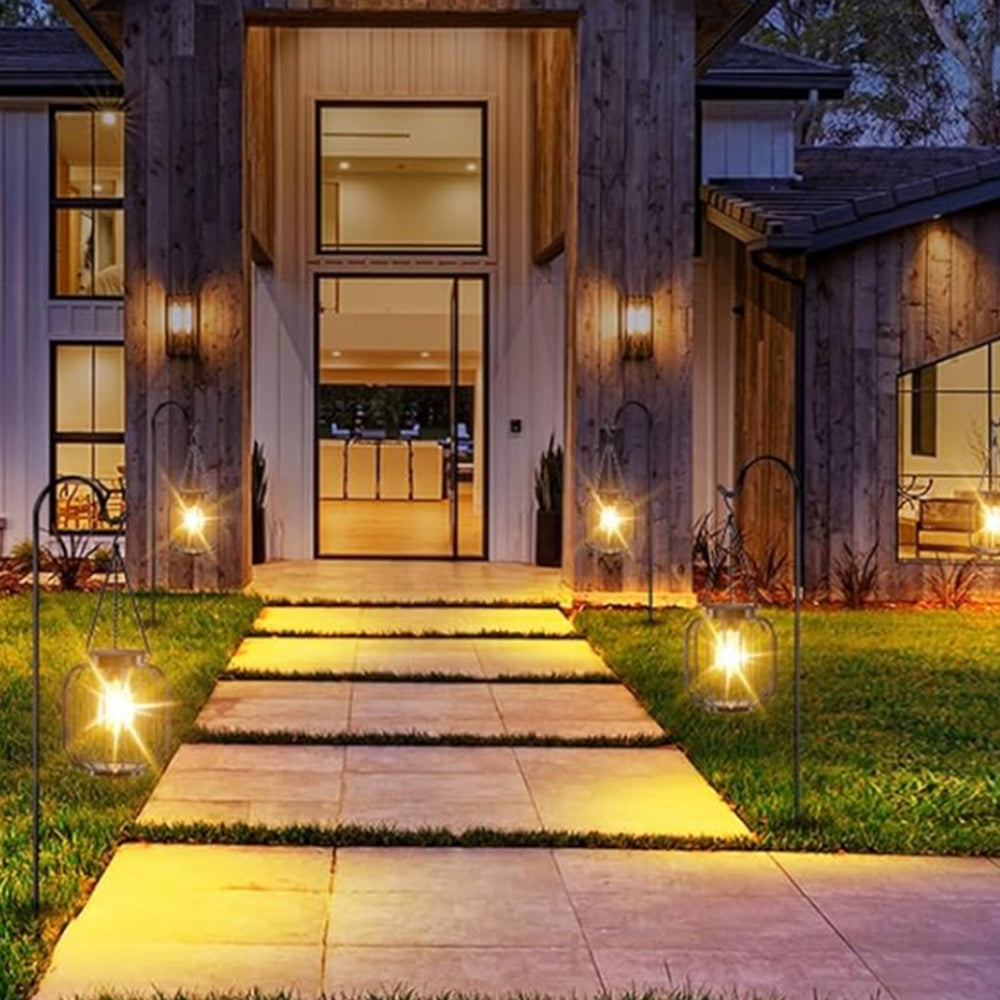 2Pcs Solar Outdoor Hanging Lamp