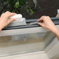 2Pcs Handheld Window Groove Door Rail Crevice Cleaning Brush with Replacement Cloth