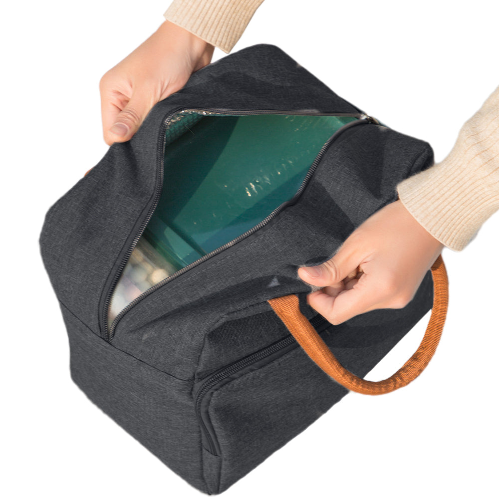 27x16 x23CM Lunch Bag Oxford Insulated Thermal Cool Food Storage Bag Tote Box Lunch Tote