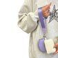 2-In-1 Dual-Pouch Wristlet Zipper Pouch Set Wallet Coin Purse Card Holder