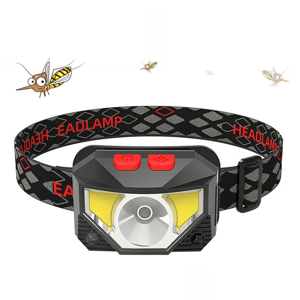 2Pcs Rechargeable LED Headlamp with Motion Sensor