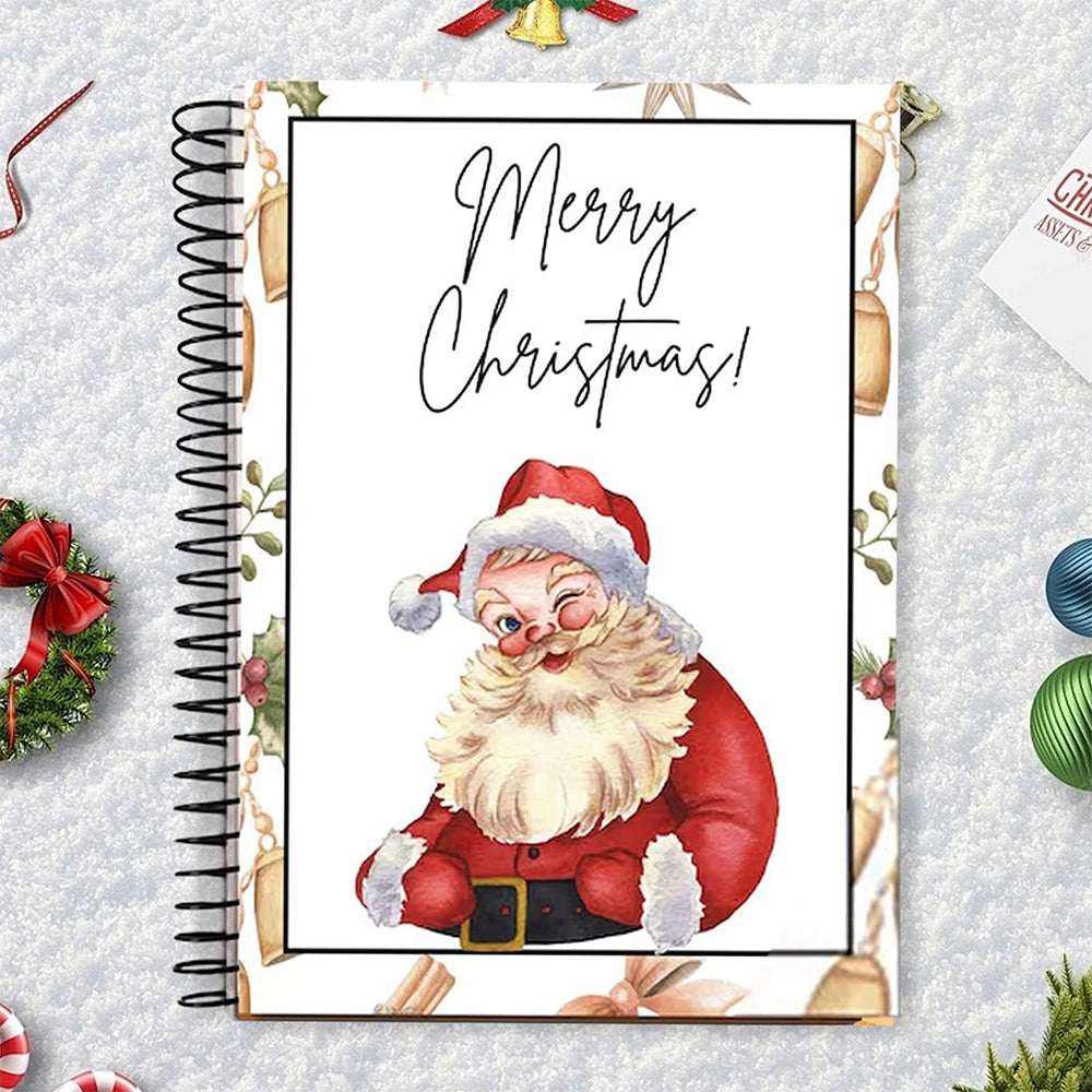 Christmas Gift Card Book 38 Pages Spiral Bound Holder Holiday Keepsake