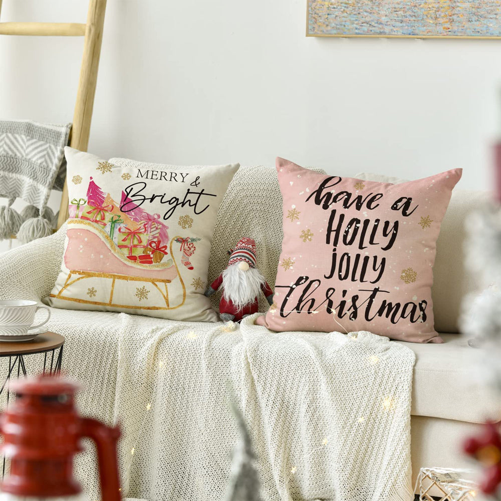 Christmas Pillowcase Living Room Sofa Home Bedroom Decoration Pillow Cover