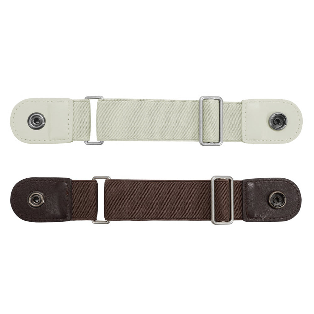 Elastic Belt Side Buckle for Jeans Pants Unisex Adults Adjustable Waistband Stretch
