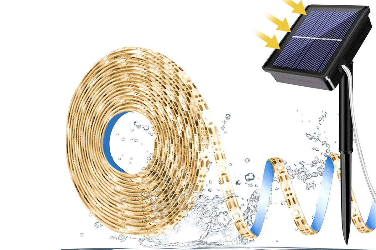 5 Meter Solar LED Strip Lights for Garden Steps Stairs Pool Porch Pergola Decor