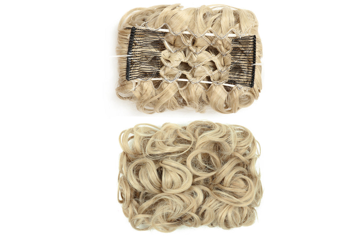 Curly Hair Bun Extension Messy Bun Hairpiece for Instant Updo