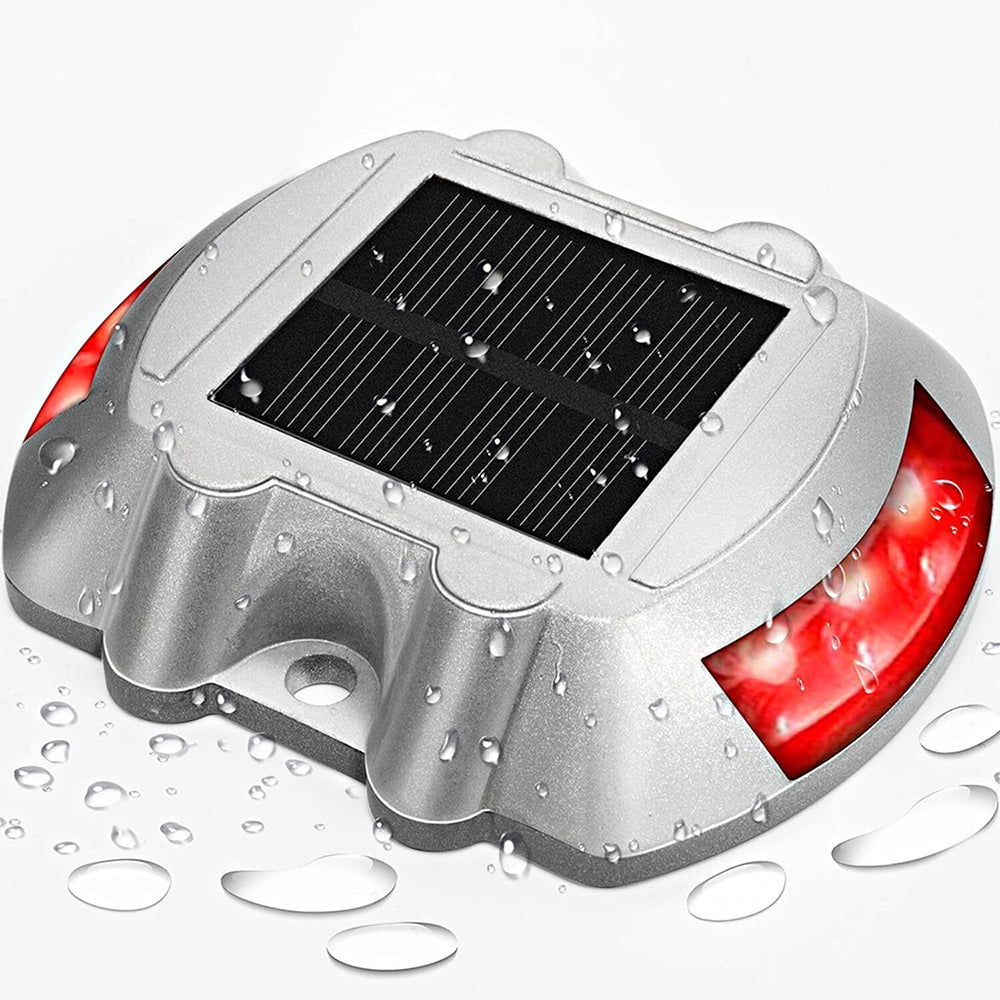 2Pcs Solar LED Pathway Driveway Ground Light