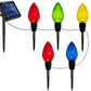 LED Strawberry Pathway Lights Solar Powered Outdoor Decoration for Lawn and Holiday Yard