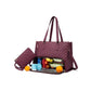 2-in-1 Tote Bag with Insulated Lunch Compartment and Wallet