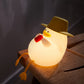 Rechargeable Cute Duck Multicolor Night Light Touch Lamp for Kids