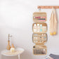 Travel Toiletry Bag with Waterproof Compartments and Hanging Hook
