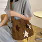 Y2K Star Canvas Messenger Shoulder Bag
