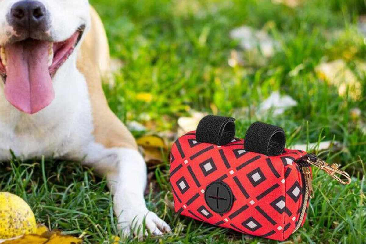 Pet Pouch Dog Poop Bag Holder Poo Waste Bags Container For Leash