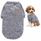 Dog Sweatshirt Pullover Classic Round Neck Soft Clothes for Small Medium Dogs Cats-Grey