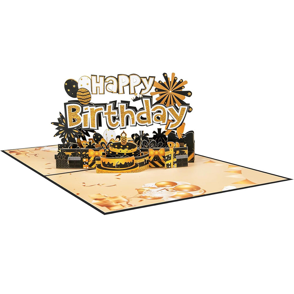 3D Pop Up Happy Birthday Card with Envelope
