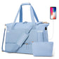 37L Women Fitness Travel Bag Waterproof Pocket USB Charging Carry On Overnight Bag