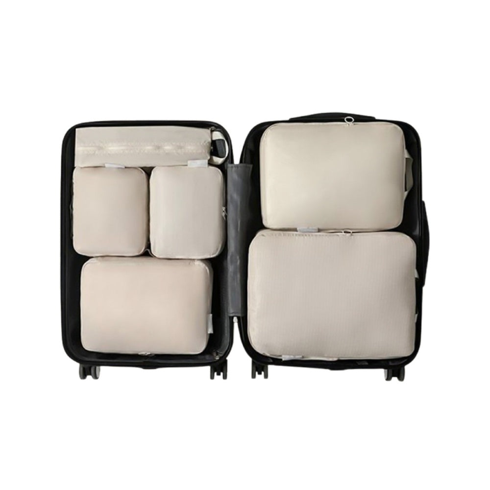 6Pcs Portable Zipper Compression Travel Luggage Storage Bag Set