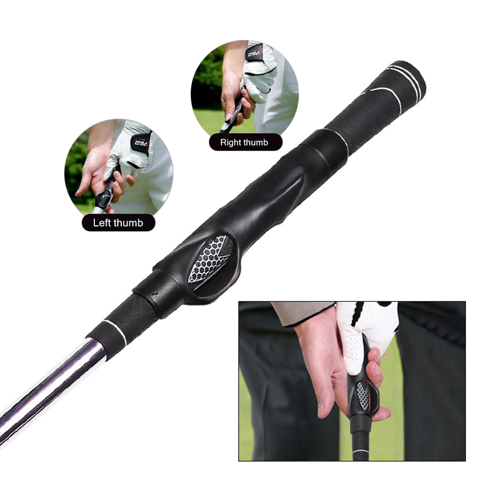 Golf Club Grip Trainer Attachment for Improved Hand Positioning