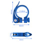 2 PCS Bike Seat Post Clamps for Mountain Road and Folding Bikes