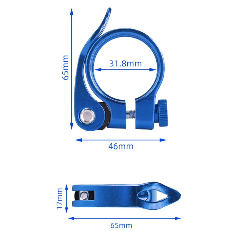 2 PCS Bike Seat Post Clamps for Mountain Road and Folding Bikes