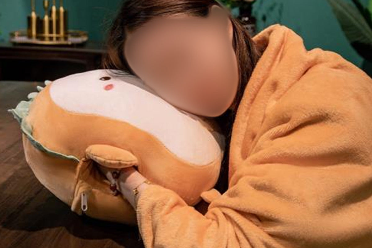 2-In-1 Cartoon Plushie Pillow Blanket