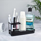 Toothbrush Holder 4 Slots Metal Tooth Brushing Organizer with Drainage