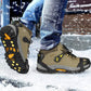 2Pcs 10-Stud  Anti-Slip Crampons Snow Shoe Spikes Grips for Shoes Boots
