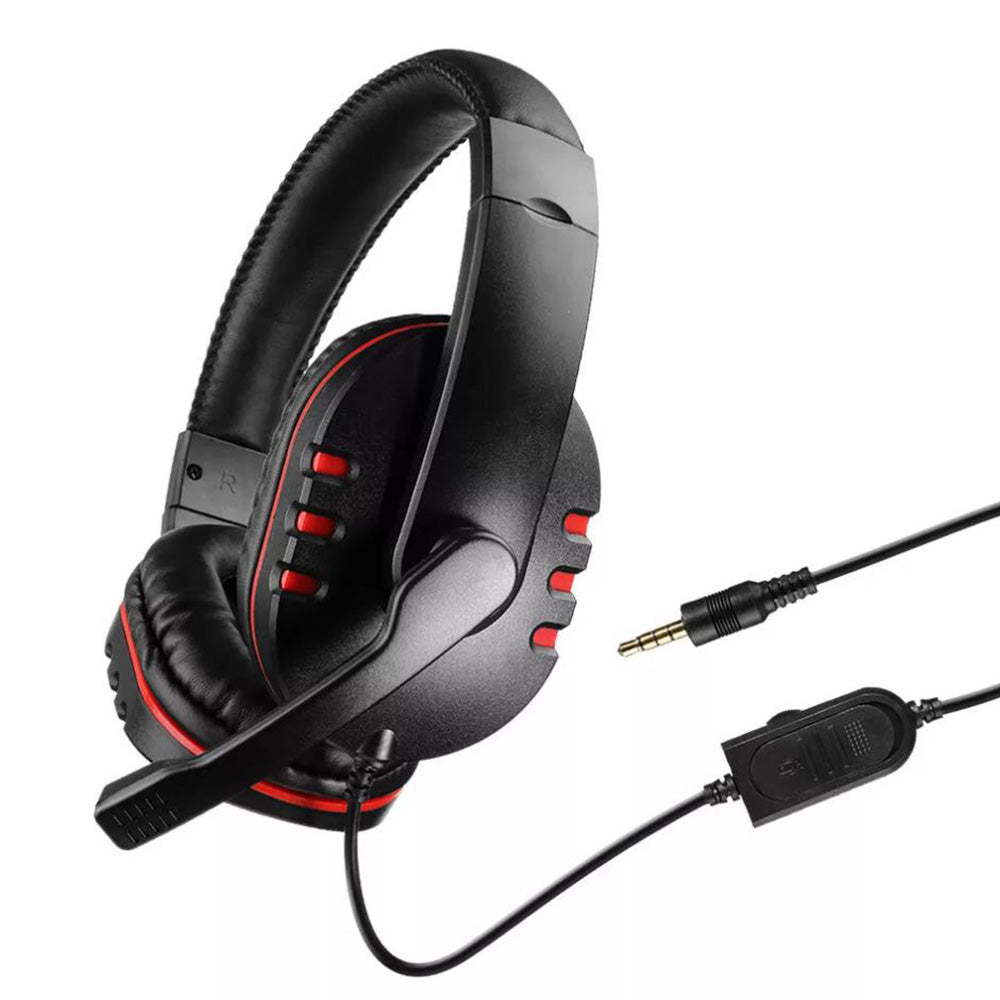 Gaming Headset Headphone with Microphone Volume Wired for PS4 PS5 XBOX ONE