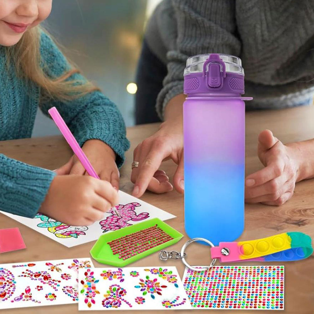 DIY Water Bottle with Stickers Attractive Decorate Your Own Water Bottle Kit