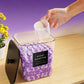 4Pcs Clear Laundry Storage Containers with Airtight Wooden Lids