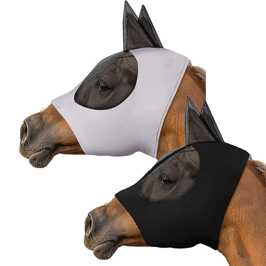 2Pcs Horse Fly Mask with Ears