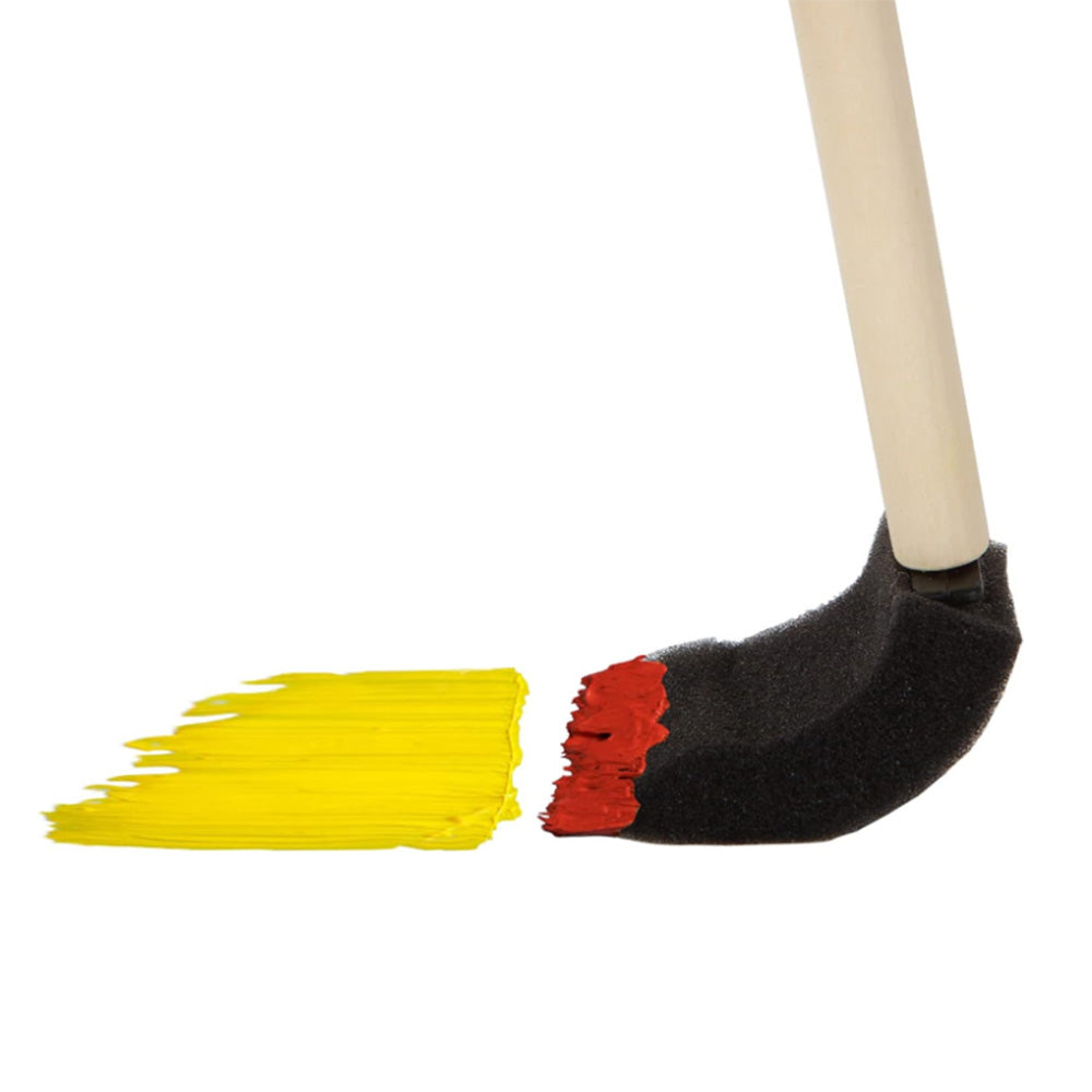 20Pcs 1 Inch Sponge Paint Brush Set Wood Handle Craft Touch Up Stain Brush