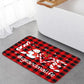 Christmas Non-Slip 3 PCs Bath Rugs Sets Toilet Lid Cover Toilet Mat Bathroom Decor