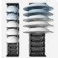 Aluminum Adjustable Cabinet Dish Storage Shelf with Removable Card Slot