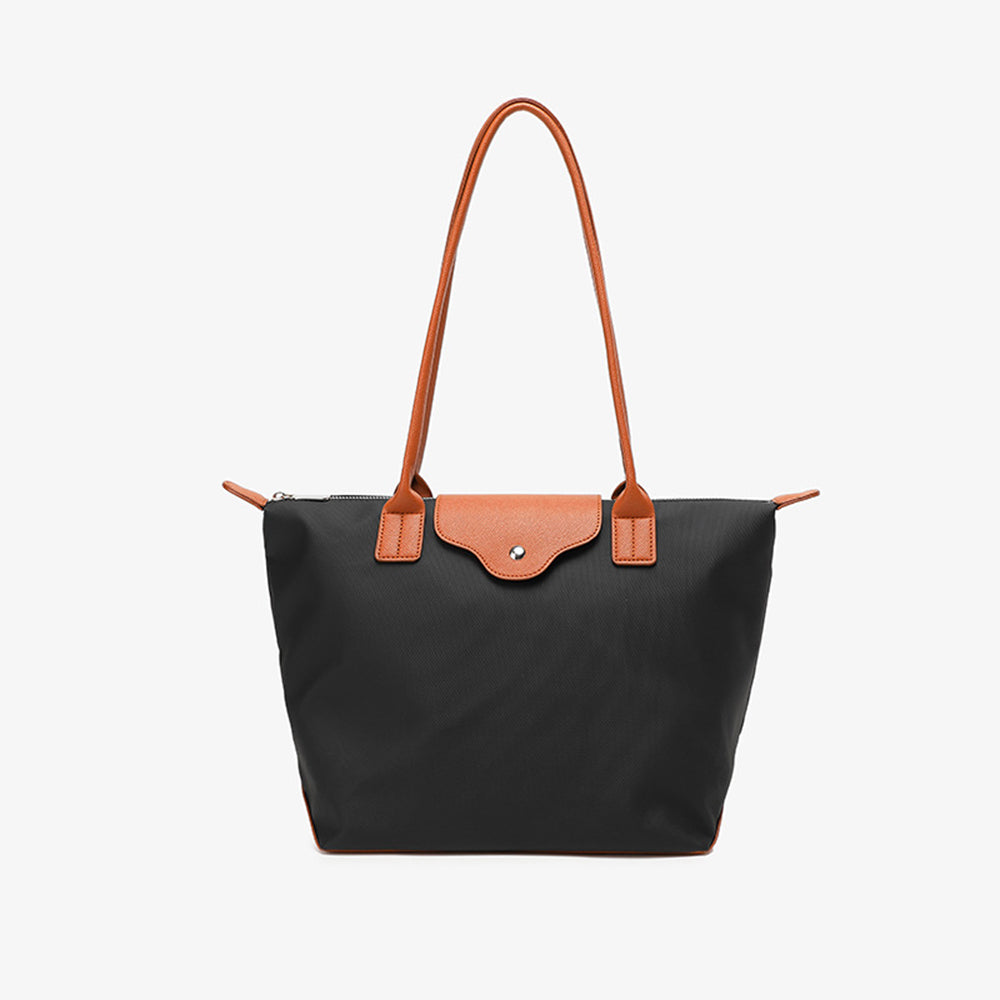 Stylish Waterproof PU Tote Bag for Women Shoulder Handbag with Top Handle