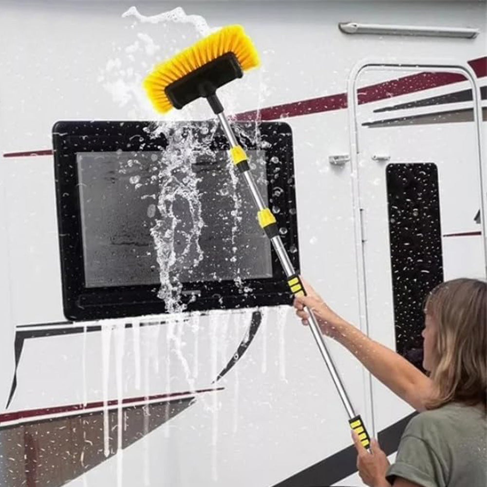 4-Section Car Wash Brush with Soft PVC Bristles Windshield Squeegee Car Wash