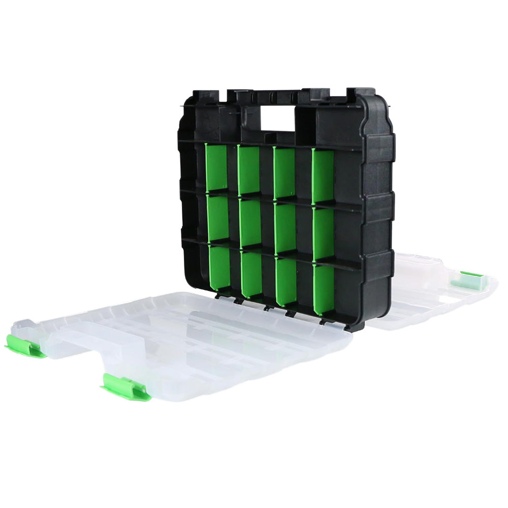 34 Grid Double Sided Tool Organizer Box for Screws Nuts and Small Parts