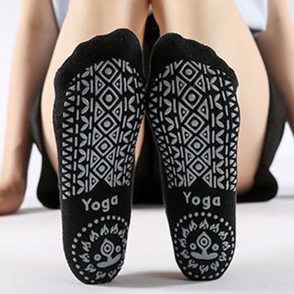 2 Pairs Cotton Non-Slip Pilates Yoga Socks For Women
