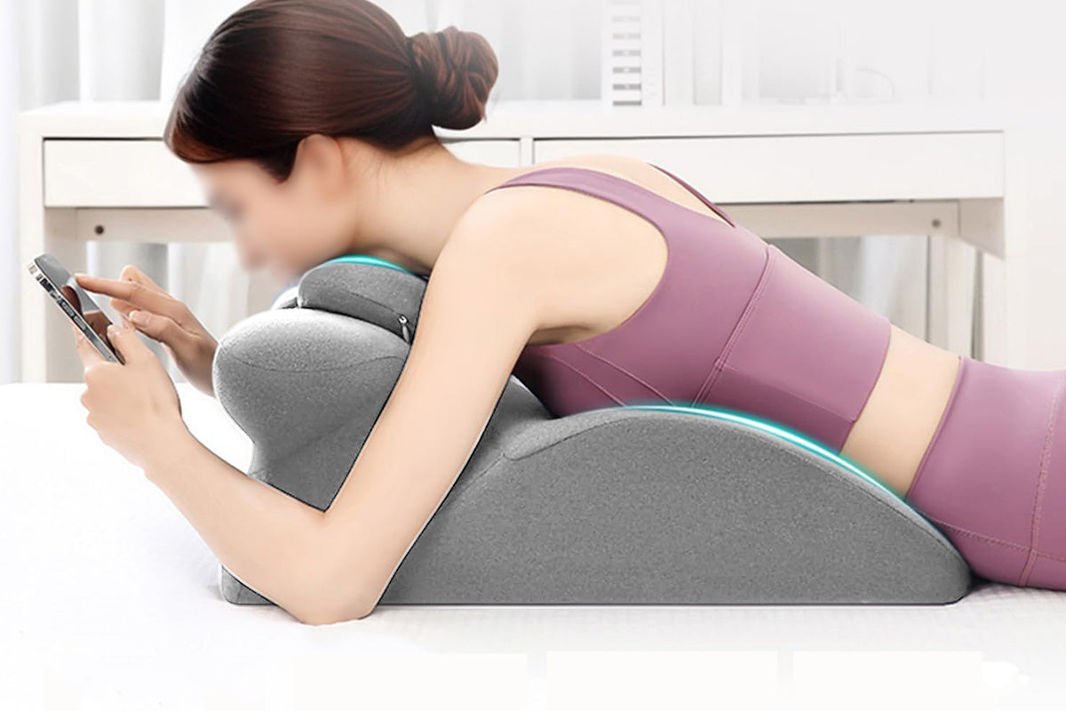 Reading Pillow for Bed Memory Foam Ergonomic Back Support Pillow for Bed