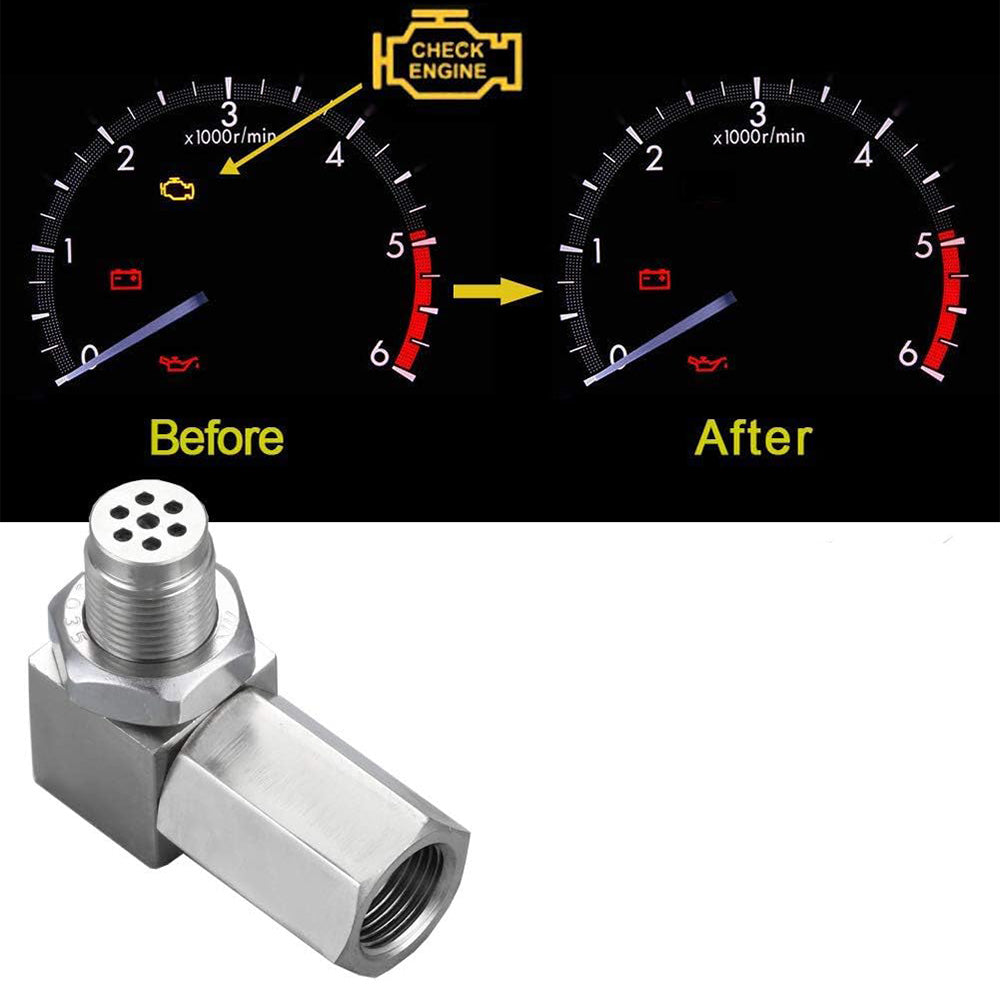 90 Degree O2 Sensor Spacer Bung Oxygen Sensor Extender Adapter for Exhaust System