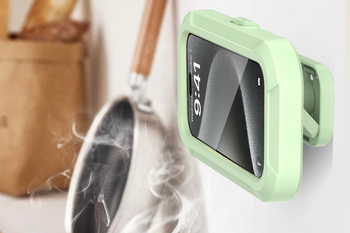 Waterproof Anti-Fog Rotating Shower Phone Holder for Bathroom Smartphone Case