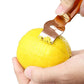 Stainless Steel Lemon Zester Grater Citrus Peeler With Channel Knife