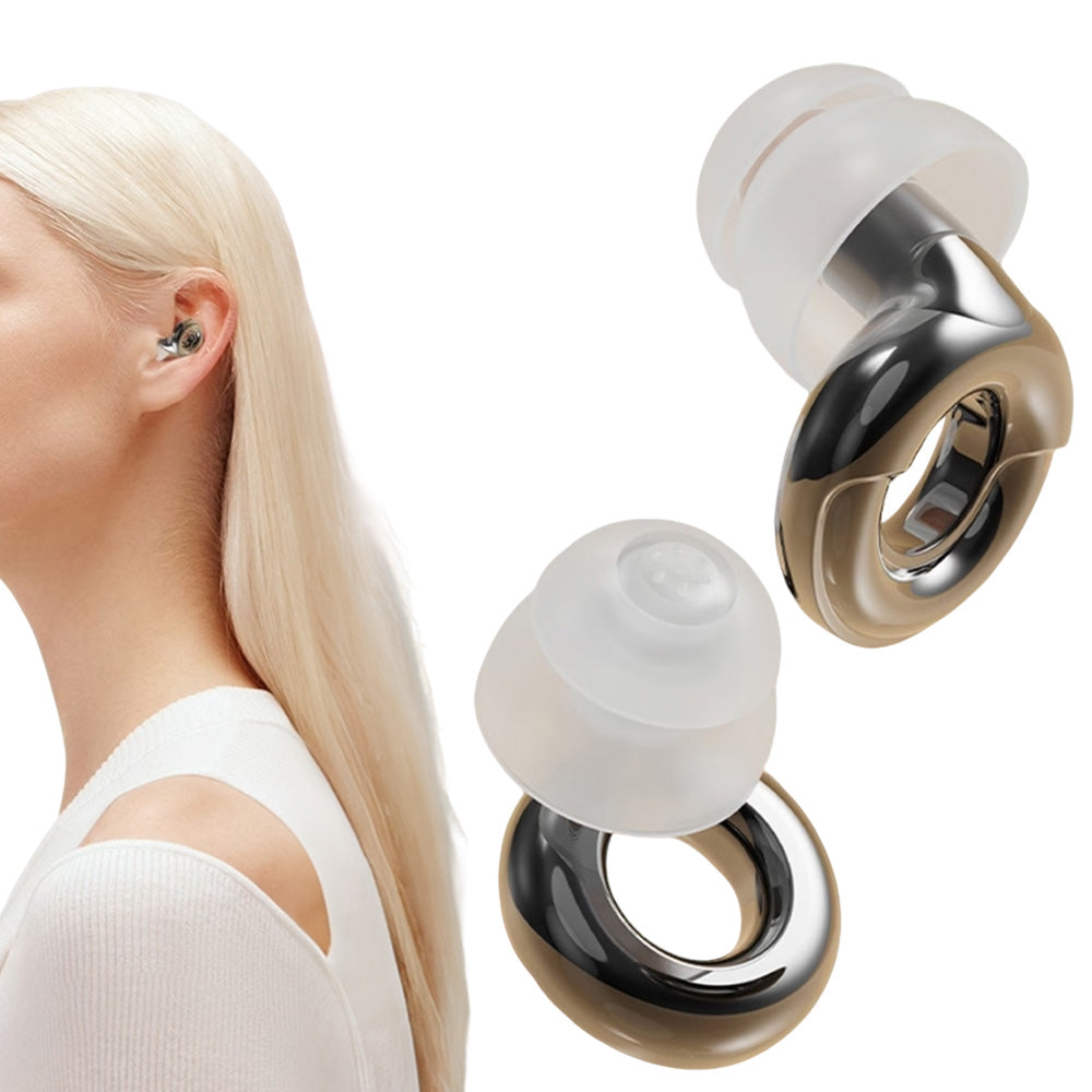 Reusable Silicone Earplugs with 3 Pairs of Ear Tips