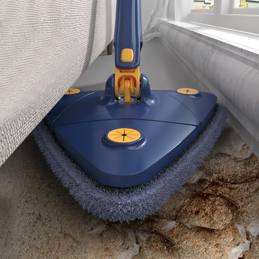 360 Degree Rotatable Triangle Cleaning Mop with 3 Cleaning Pads