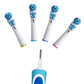 8 Pack Dual Clean Replacement Brush Heads Compatible with Oral-B Electric Toothbrush