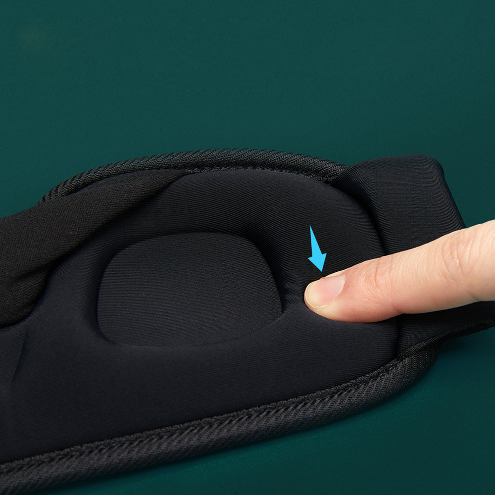 Travel Soft Memory Foam 3D Sleep Eye Mask with Earplugs